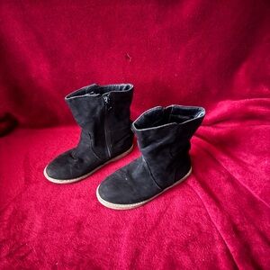 Cat & Jack Black Suede girl Boots